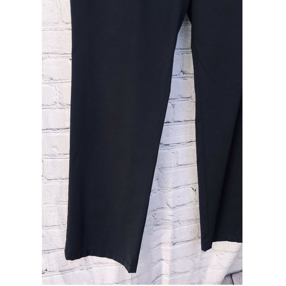 Mexx Black Pants Beige Trim Straight Leg Size 6 - Picture 3 of 9